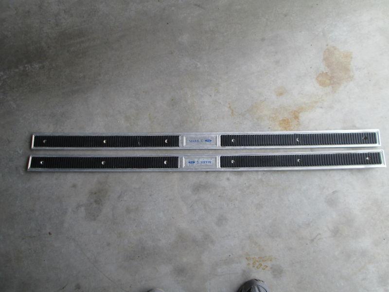 Oem 1977 1978 1979 lincoln continental mark v  door sill plates 