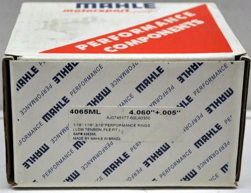 Mahle 4065ml low tension oil control ring set 1/16" 1/16" 3/16" 4.060" +.005"