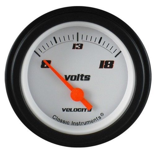 Classic instruments vs30wblf voltmeter 8-18v - velocity white - black low