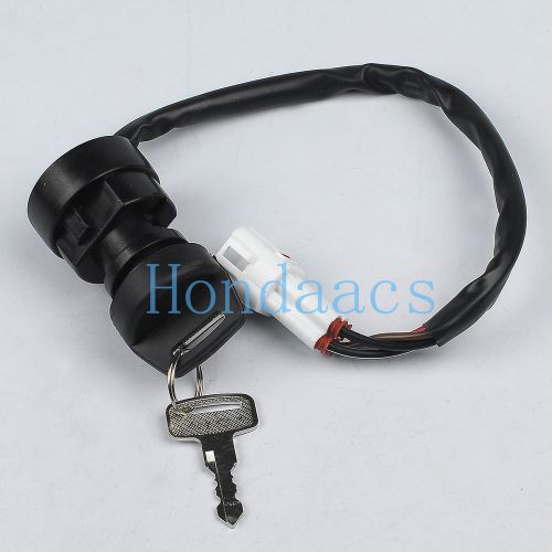 Ignition key switch 4 wire &amp; 2 keys kit set for yamaha grizzly yfm600 atv usa !!