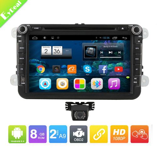 8" volkswagen vw android car stereo radio dvd player gps navi wifi 3g canbus hot