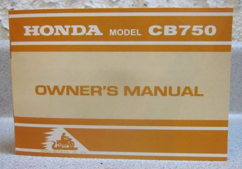 Honda - cb750 - k5 - owner's manual - look - new listing!