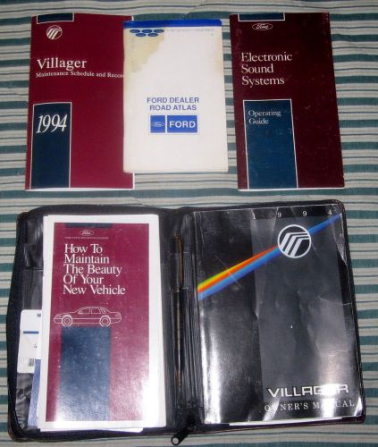 1994 mercury villager owner's manual oem