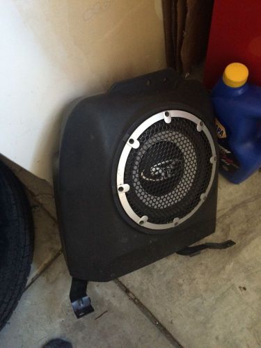 Mitsubishi lancer evo rockford fosgate subwoofer, box, and brackets