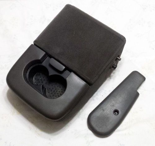 1997-2003 ford f-150  arm rest center console jump seat cup f150 cloth dk gray