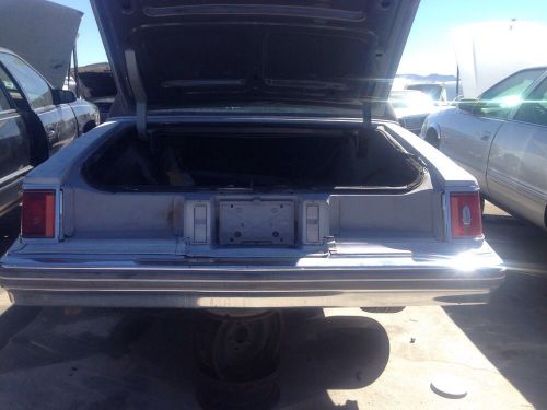 1977 cadillac seville rear bumper
