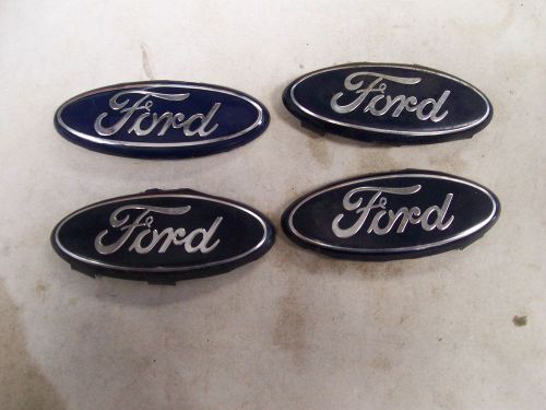 Ford metal oval steering wheel horn button ornament emblem