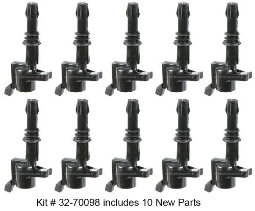 New top quality complete ignition coil set fits ford 6.8l v10 f-series trucks
