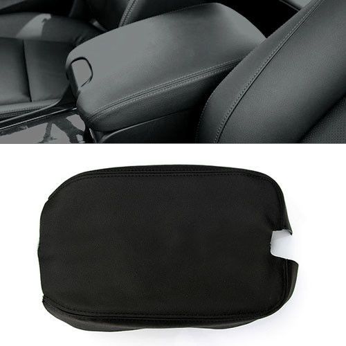 For honda accord 2008-12 armrest lid cover leather center console arm rest black