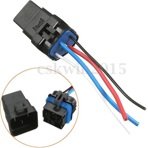 40a 4pin car waterproof automotive relay socket holder w/ wires harnesse 12v