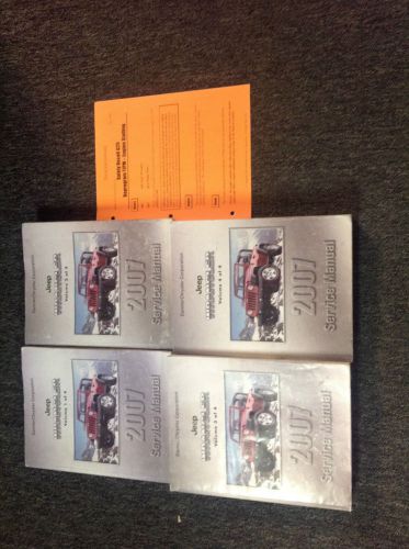 2007 jeep wrangler service shop repair manual set oem w recall bulletin page