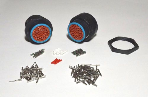Deutsch hdp20 47-pin genuine bulkhead connector &amp; ring kit, 14&amp;20 awg contacts
