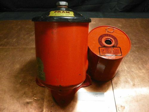 Used fram oil canister filter f485 w/ filter for flathead v8 ford scta hot rod