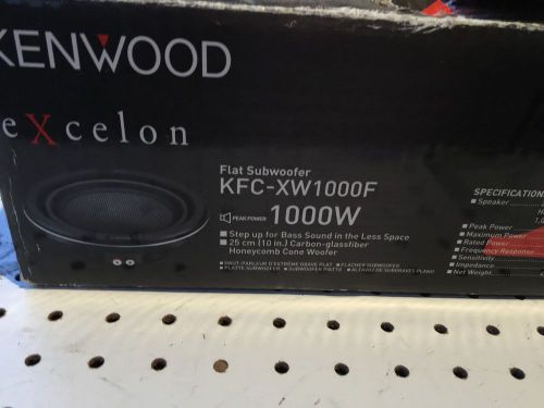 Kenwood excelon kfc-xw1000f 10&#034; single 4-ohm car shallow subwoofer 1000w sub