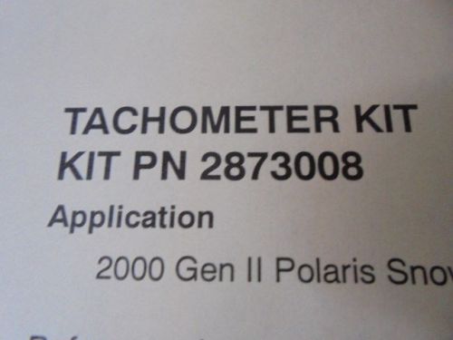 Polaris indy tachometer kit 2873008 2000 550 fan 600/700