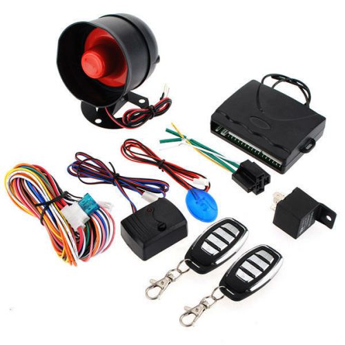 New car alarm security system keyless entry siren 2 remote control