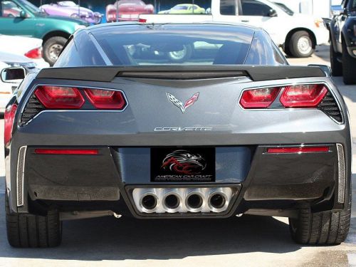 2014-2016 c7 corvette stingray - 2pc polished matrix series alumi-steel rear val