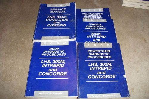 2002 chrysler concorde dodge intrepid service manual + 4 diagnostic manuals