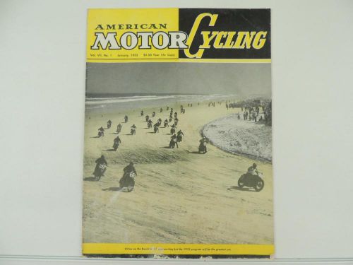 Vintage jan 1953 american motorcycling magazine matchless norton indian l5342