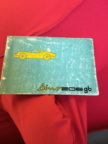 Ferrari dino 206gt 1969 rare spare parts catalogue
