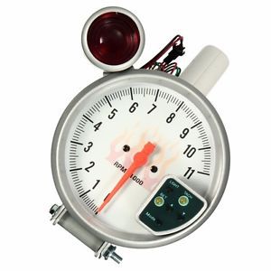 Universal 5 inch 7-color white tachometer gauge tach meter + shift light 11000 r
