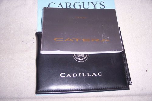 2000 cadillac catera  owners manual with case