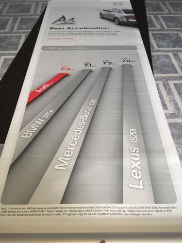 Audi 4 a4 banner retractable roll-up poster display stand show
