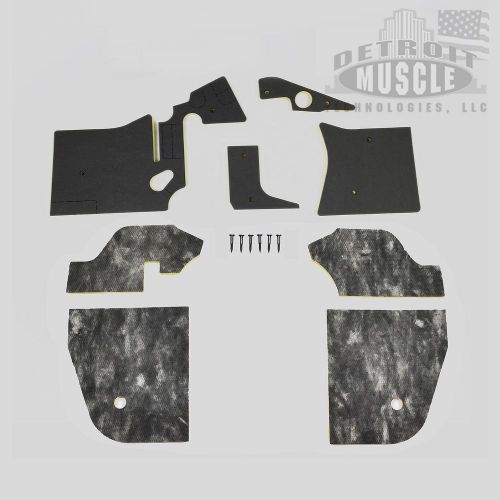 Dmt a body 67 72 ac firewall &amp; kickpanel insualtion w/o heater box piece