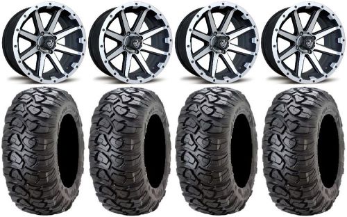 Fairway alloys rebel mch wheels 12&#034; 23x10-12 ultracross tires ez-go &amp; club car