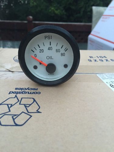 Vdo 2 inch white face oil pressure gauge