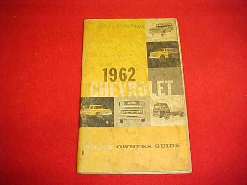 1962 original chevy light medium heavy truck owners manual service guide book 62