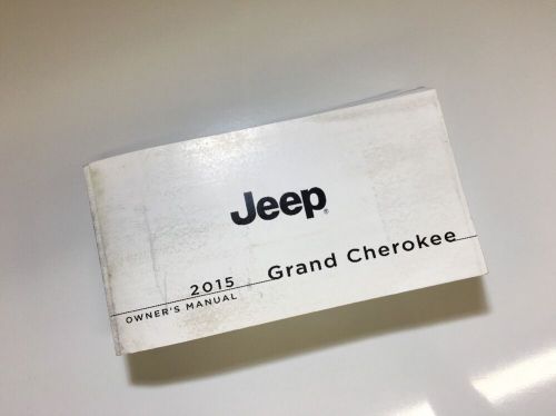2015 jeep grand cherokee owners manual. free same day shipping #0150