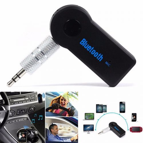 Wireless bluetooth 3.5mm aux audio stereo music home car receiver adapter mic ge