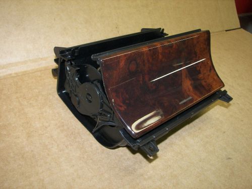 1998 mercedes w210 e320 wood grain ash tray with insert lighter auxiliary plug
