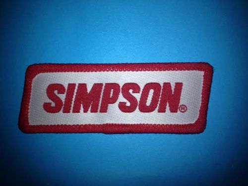 1980&#039;s simpson racing  nascar irl cart nhra sponsor hat jacket patch