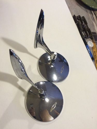 Vtg 1960s chevrolet chevy automobile p-3821956-nh mirror bowtie gm survivor