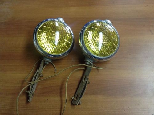 Vtg unity fog lights original amber lens model s8
