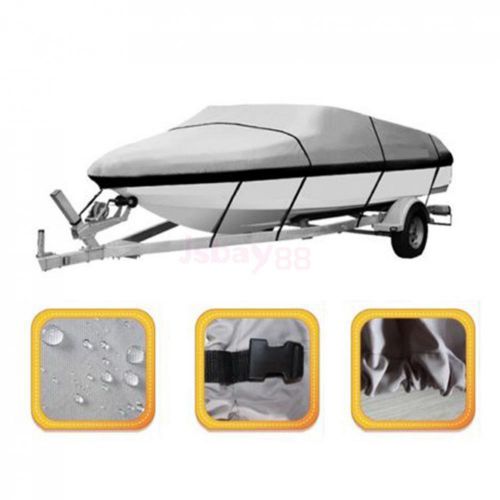 20-22ft waterproof heavy duty speed boat cover match fishing ski boat grey