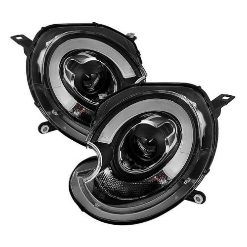 Spyder auto 5080615 projector style headlights black/clear