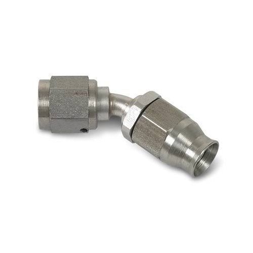 Earl's 604693erl hose end speed-seal 45 deg -3 an hose -3 an female stainless ea