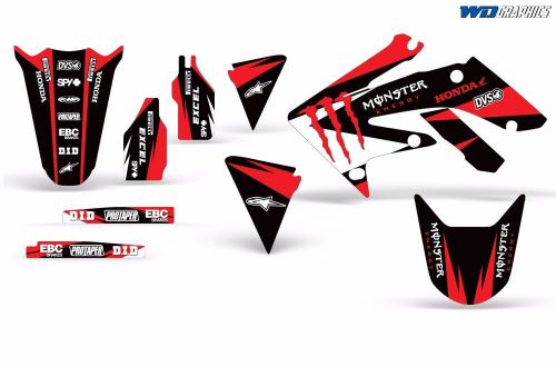 Full graphics kit honda crf250r dirt bike stickers crf250 crf 250r 2004-2005 m