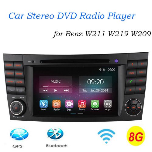 7'' quadcore car dvd radio for benz w211 w219 w209 built-in gps/bluetooth/wifi