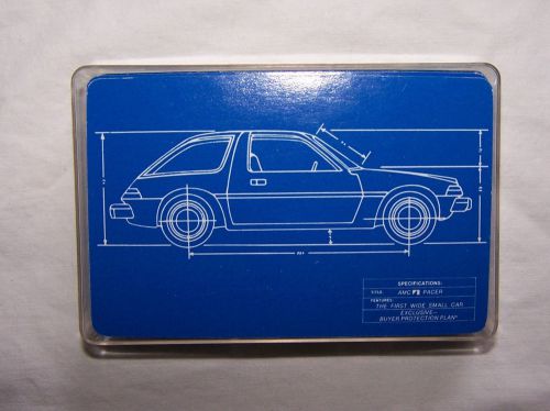 Rare promotional advertising deck of 1970&#039;s amc pacer playing cards