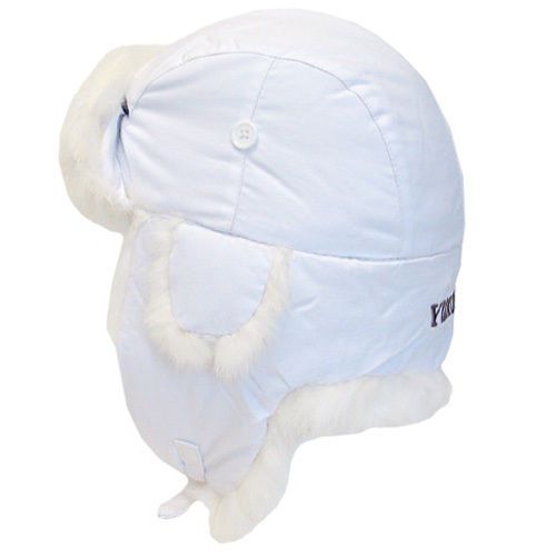 Yukon  taslan alaskan hat - white with white fur - medium