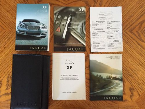 2009 xf premium luxury owner&#039;s manuals stock #195