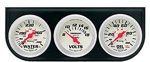 Equus 8200 trio gauge set 2&#034; diameter oil pressure 0-100 psi