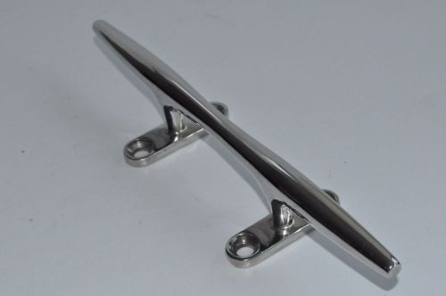 2pcs stainless steel boat dock deck marine line rope yacht cleat 8"