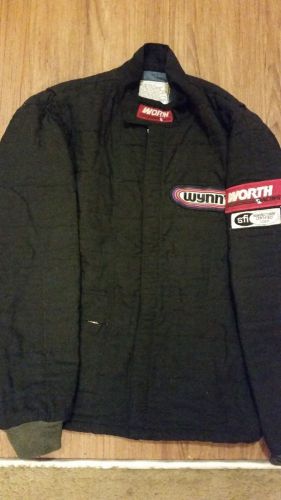 Worth wynn's auto racing sfi 3-2a/5 fire retardant jacket blue suit medium m