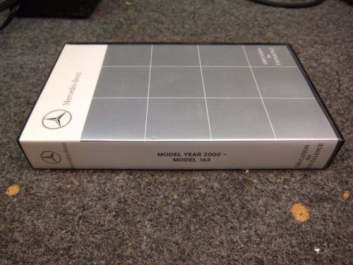 Mercedes benz model 163 tech intro vhs tape model year 2000 ml suv