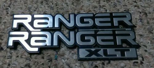 Ford ranger xlt emblem pair